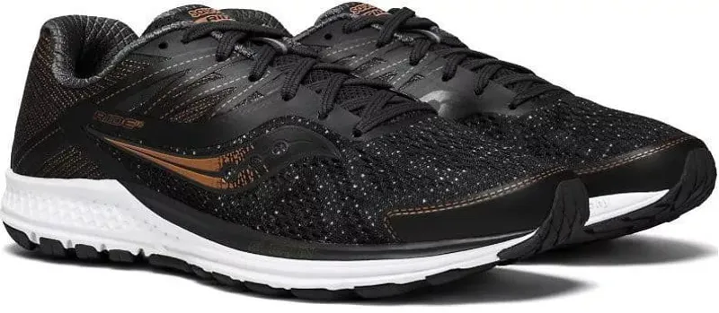 Saucony Men's Ride 10 Black/Copper UK 10.5-2